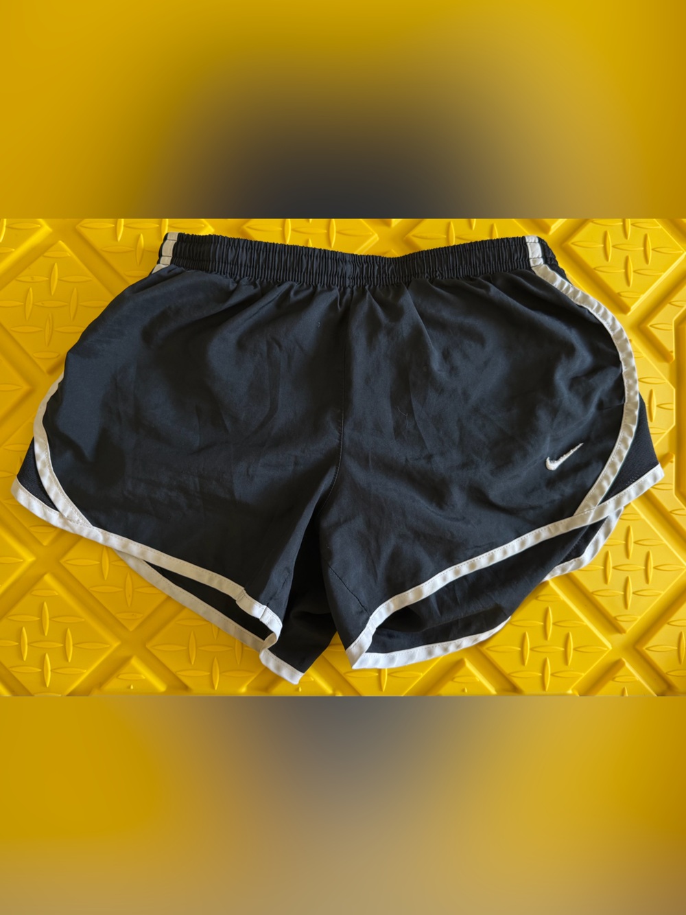 Nike Black Shorts with White Trim - Kids